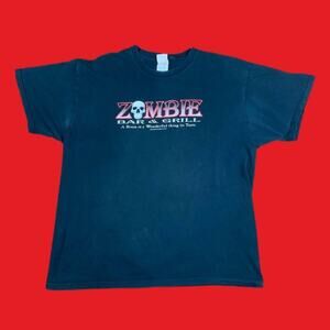 ZOMBIE BAR & GRILL GRAPHIC TSHIRT GOTH EMO PUNK